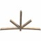 Ekena Millwork Alberta Smooth Timber Gable Bracket, Douglas Fir, 84"W x 53"H x 3 1/2"D x 3 1/2"F, 15/12 Pitch GBW084X53X0404ALB00SDF - alternate 5